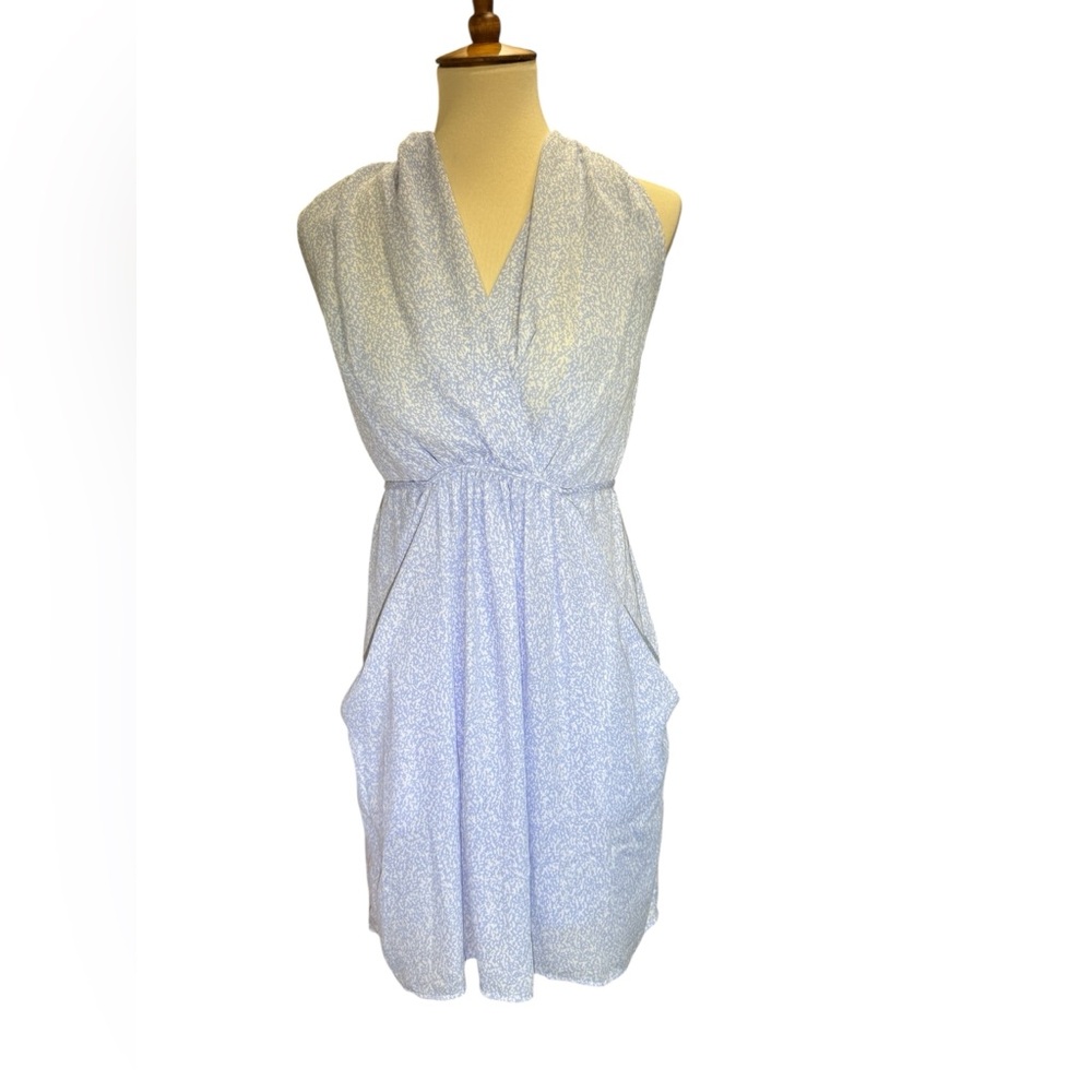 Bar III Soft Blue Draped Mini Dress #159